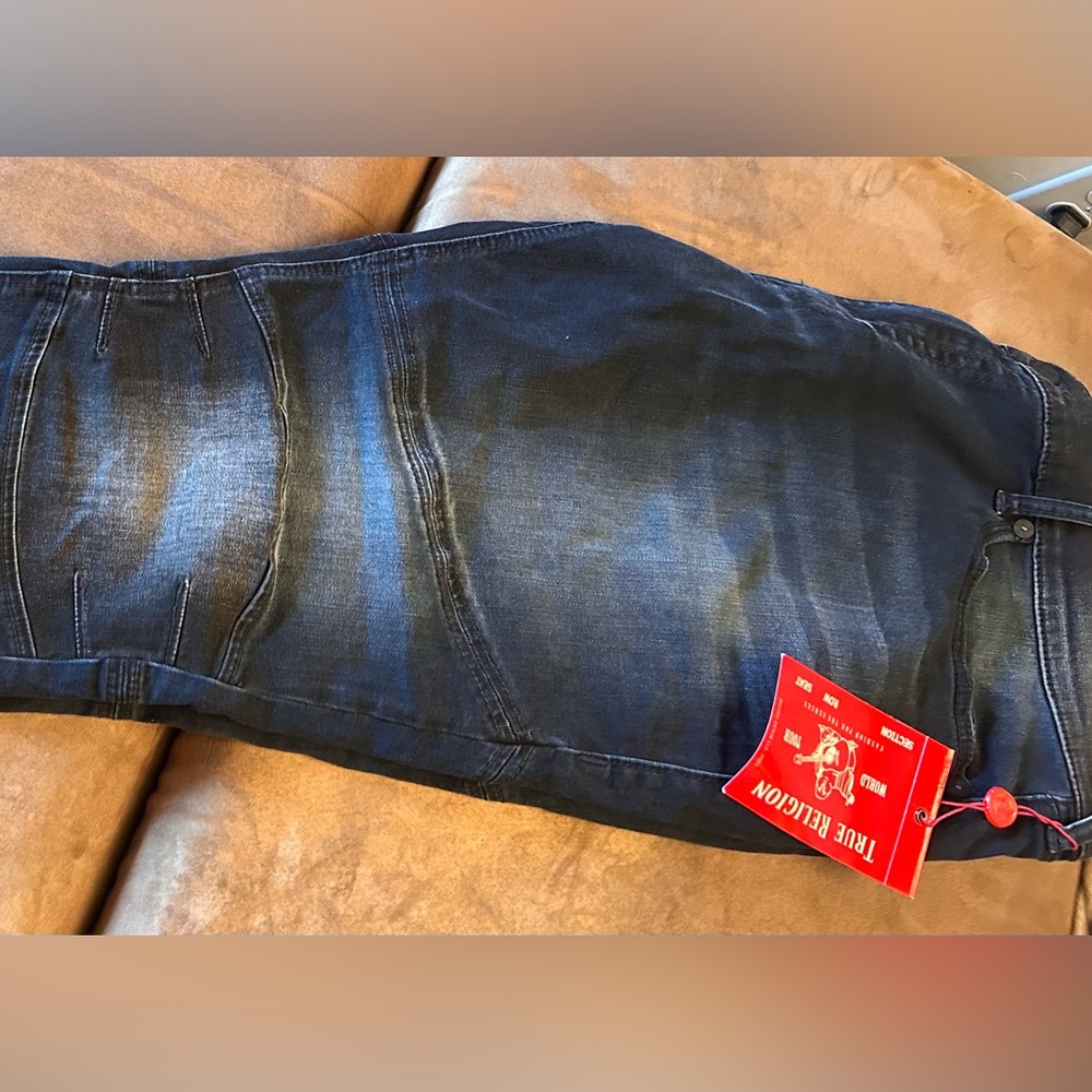 True Religion Men's Dark Blue Relaxed Jeans